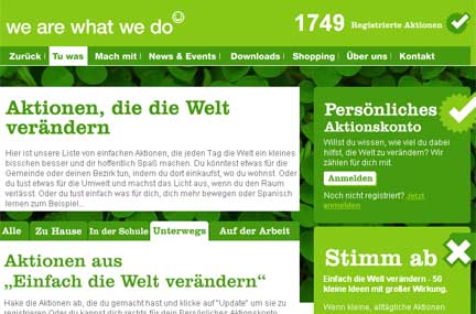 We are what we do-Homepage