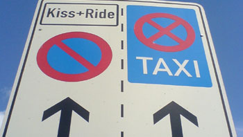 Kiss-and-Ride-Schild