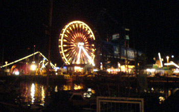 Riesenrad auf der Haedgehalbinsel