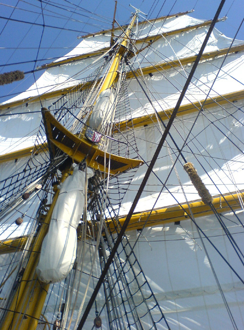 An Bord der Gorch Fock