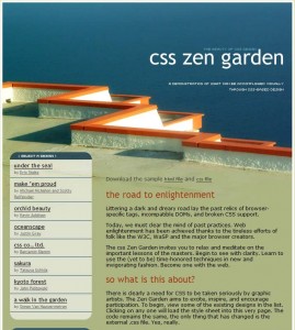 Screenshot von CSS-Zengarden Template "Mediterranean"