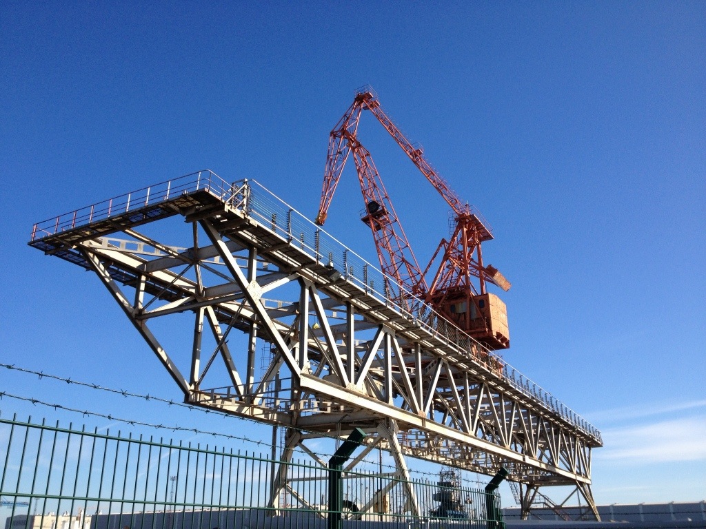 Kran Alte Krananlage im Überseehafen Rostock