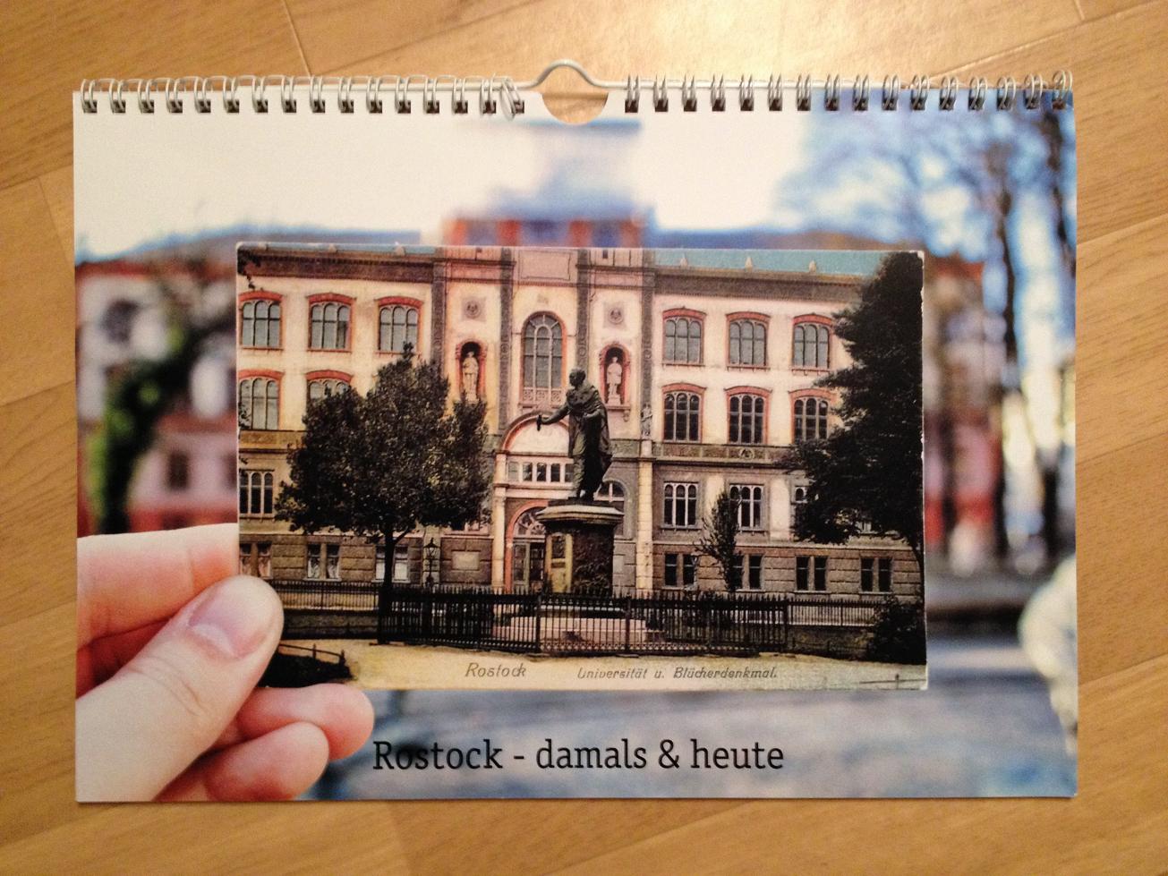 Das Titelblatt des Ut-Rostock-Kalenders: Universität
