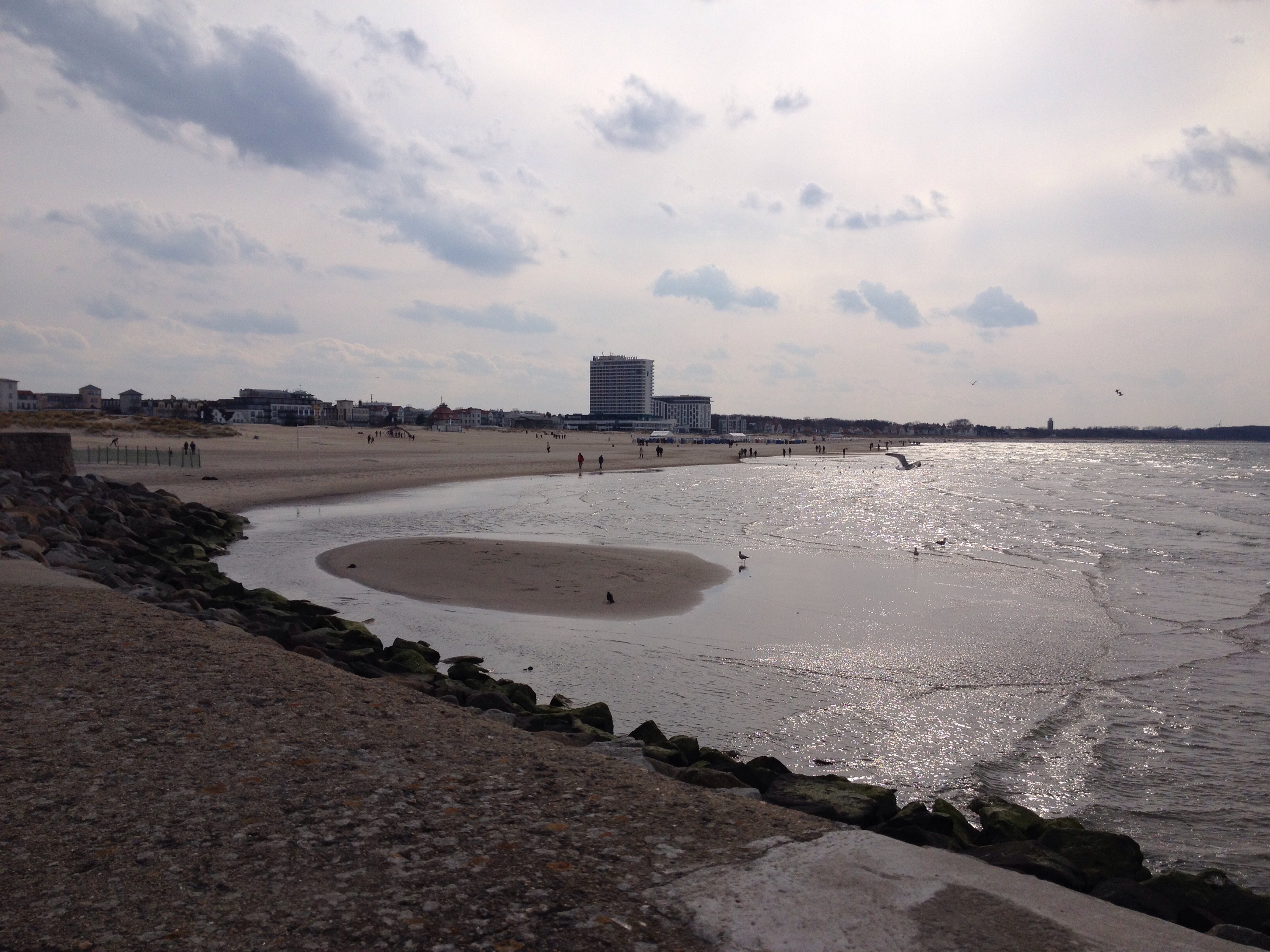 Neue Insel vor Warnemünde