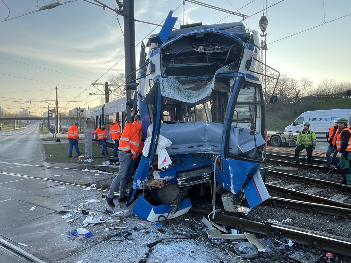 Straßenbahnunfall in Rostock